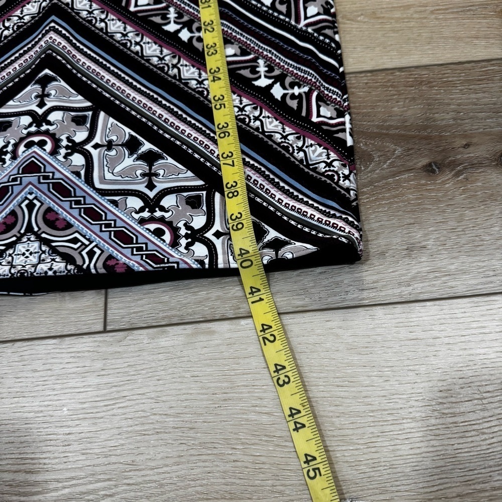 White House Black Market sleeveless midi dress geometric patterns multi color S. - Picture 7 of 15